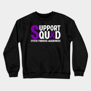 Support Squad Cystic Fibrosis Awareness Crewneck Sweatshirt